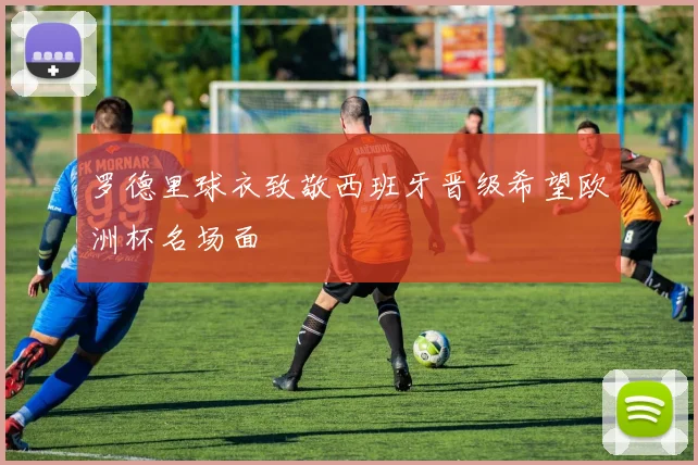 罗德里球衣致敬西班牙晋级希望欧洲杯名场面